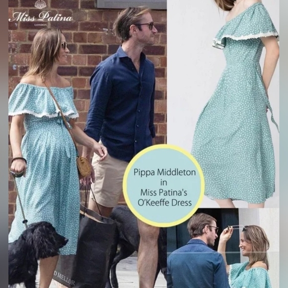 Miss Patina O'Keefe off-the-shoulder dress ASO Pippa Middleton - Picture 2 of 5